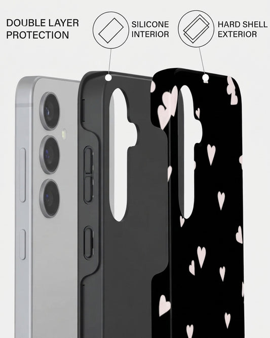 Galaxy S24 Plus Black Heart Case
