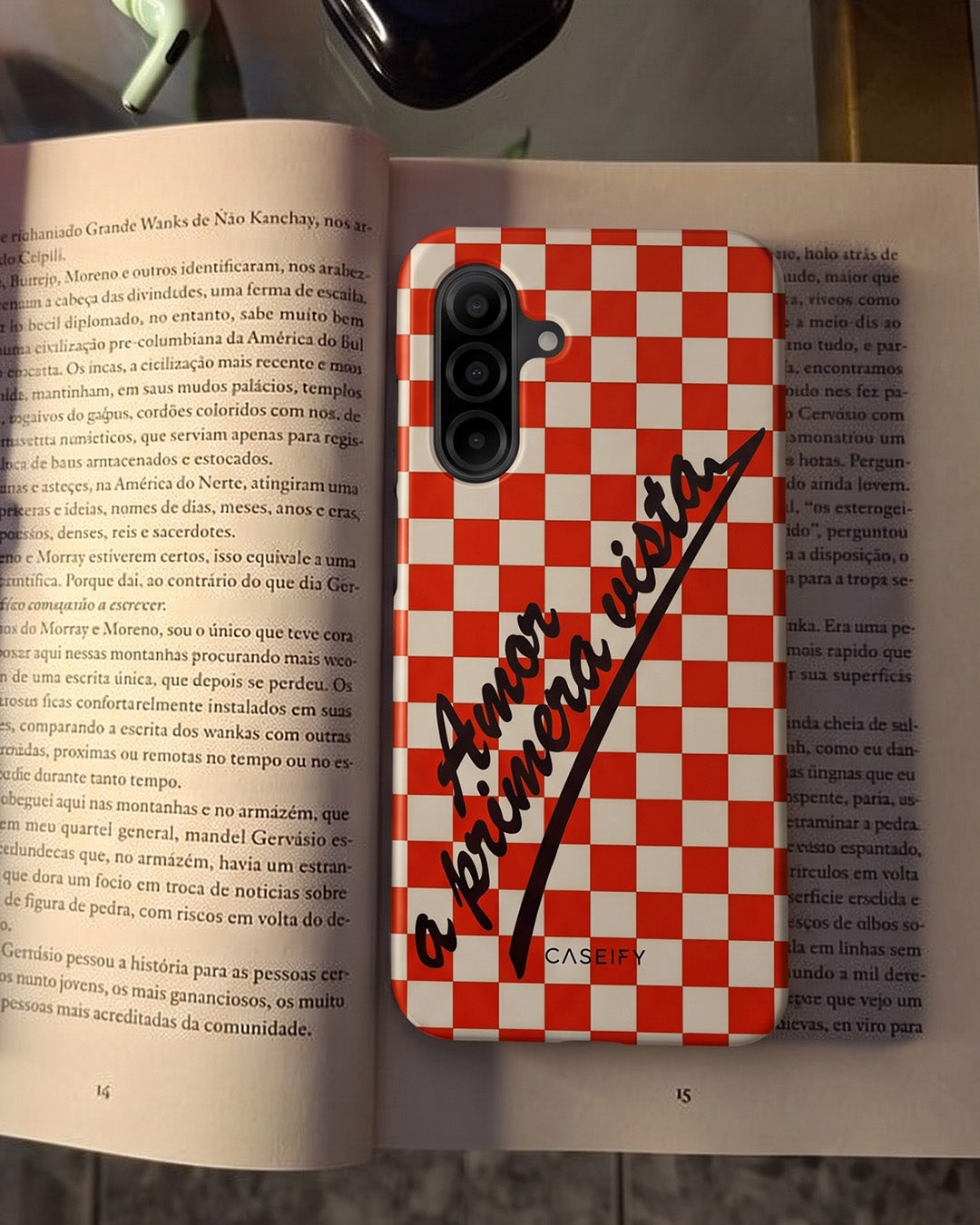 Galaxy A26 5G Red Checkered Case