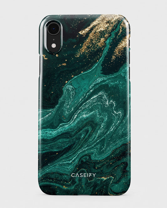 Emerald Gold Marble iPhone XR Case