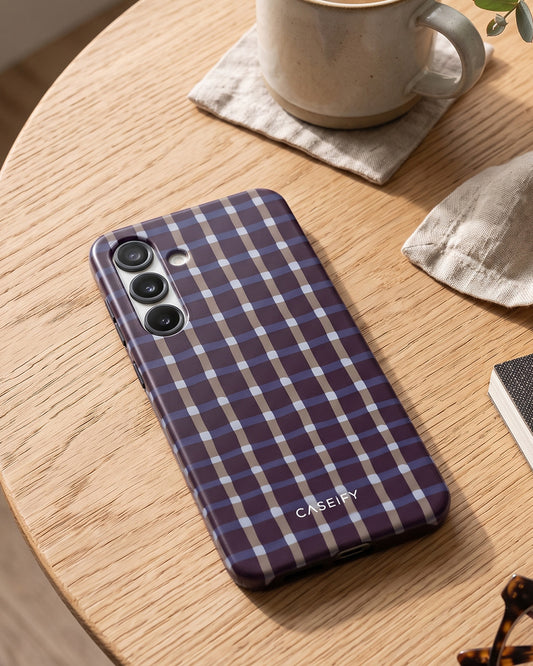 Plaid Check Case for Samsung Galaxy S25