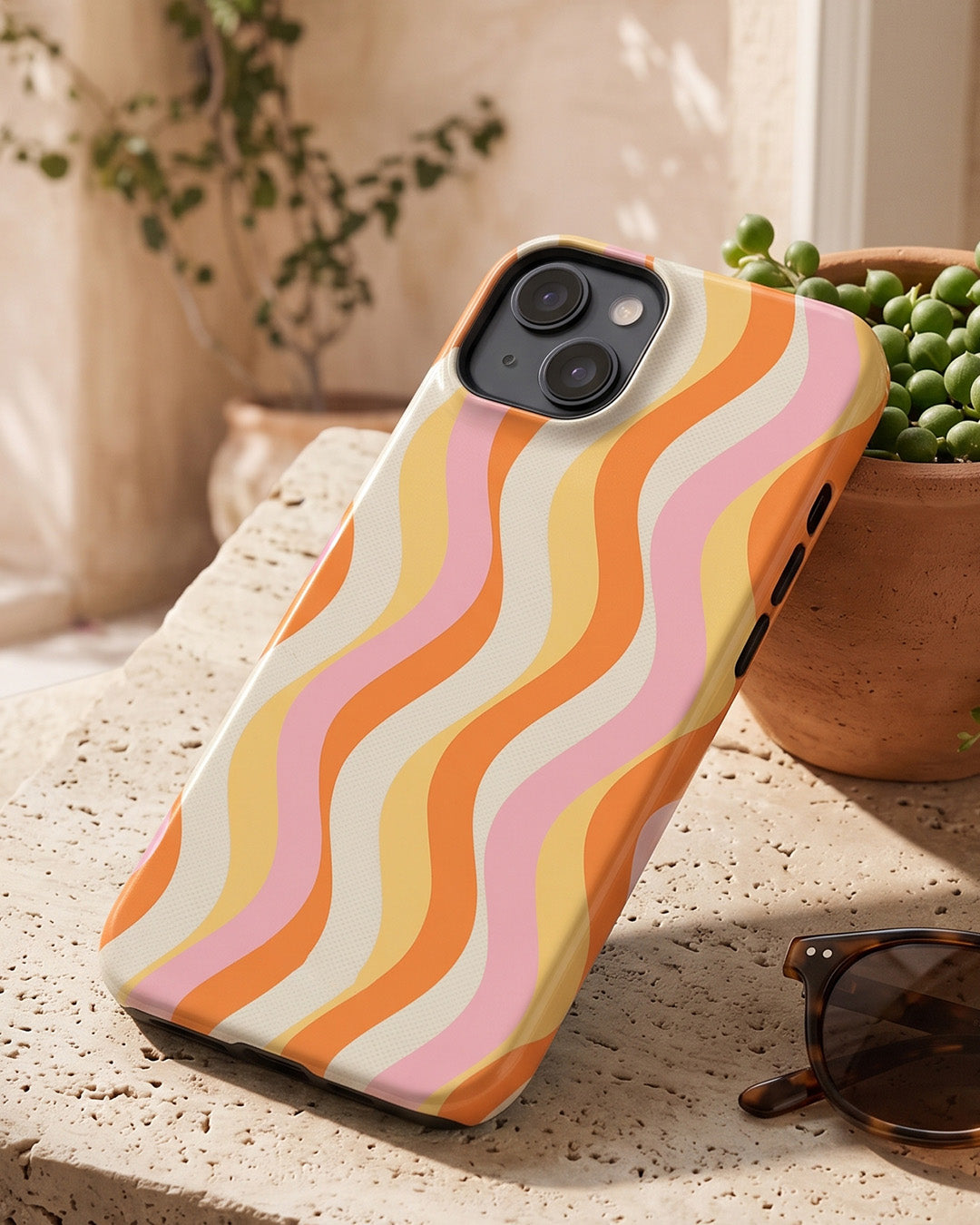 Retro Wavy Stripes iPhone 13 mini Case