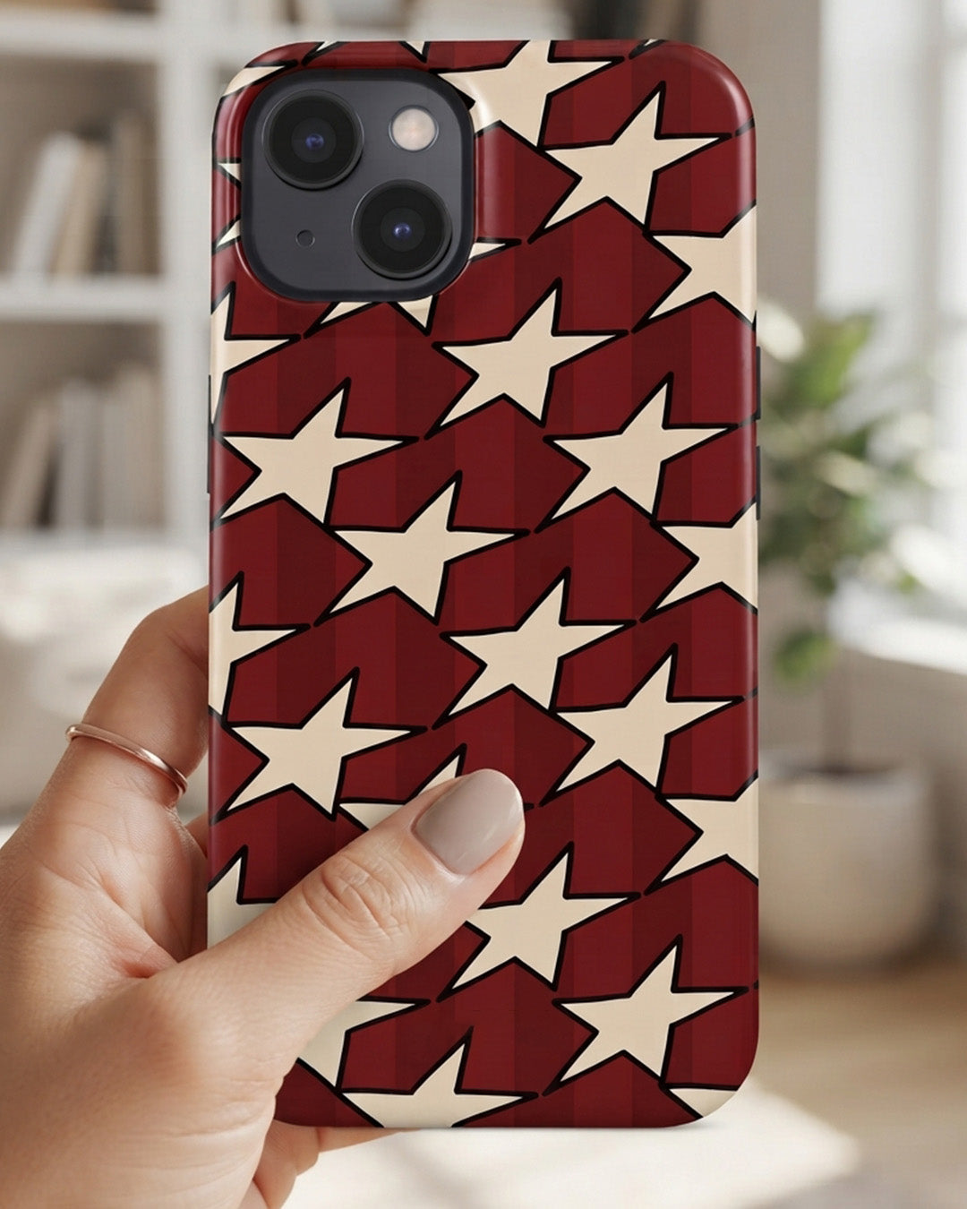 Blue Plaid iPhone 14 Case