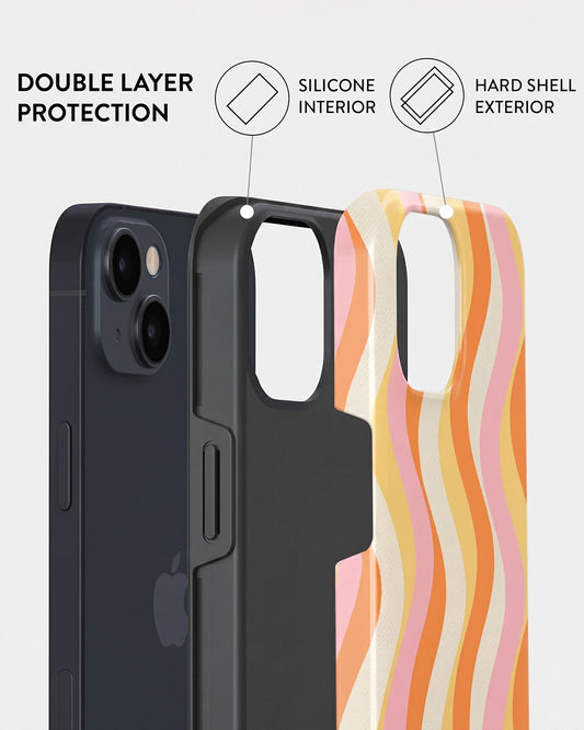 Retro Wavy Stripes iPhone 13 mini Case