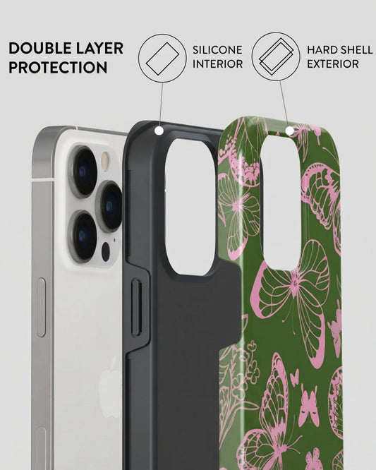 Pink Butterfly iPhone 14 Pro Max Case