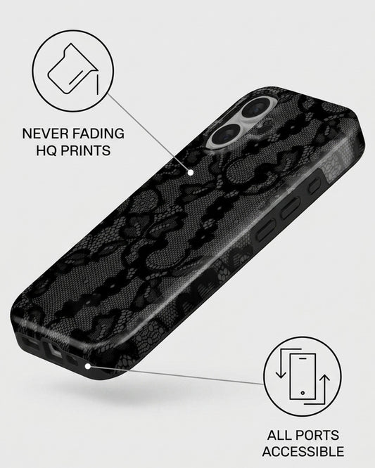 Black Lace iPhone 17 Case