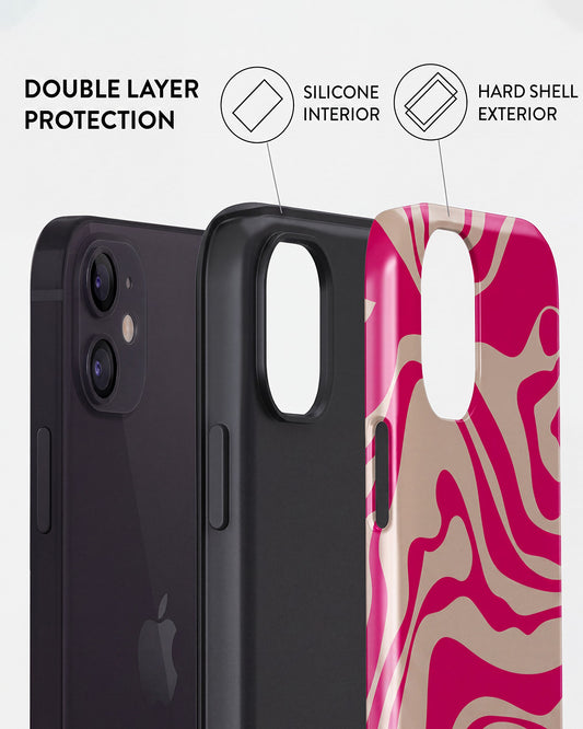 Pink Swirl iPhone 12 Case