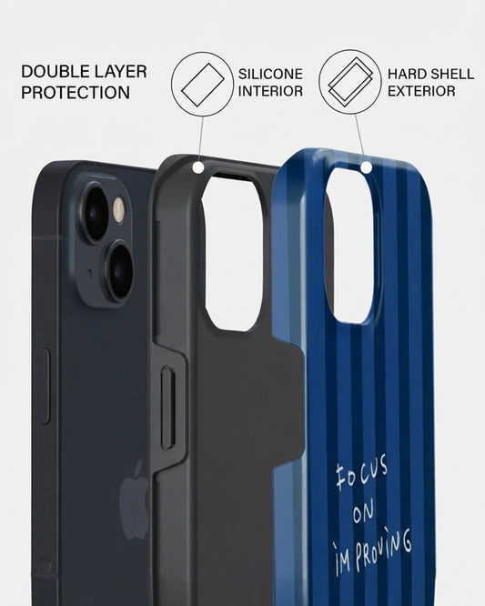 Improving Quote Stripe iPhone 15 Plus Case