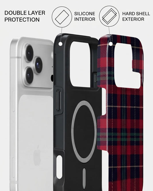 Red Tartan Plaid iPhone 18 Pro Case