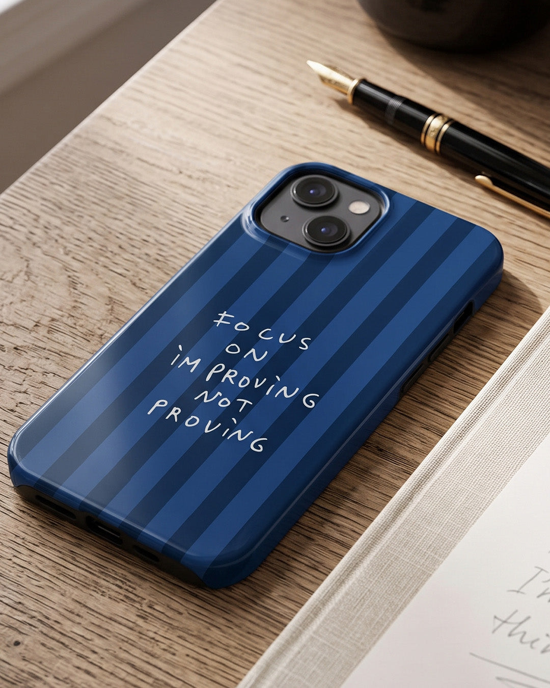Improving Quote Stripe iPhone 15 Plus Case