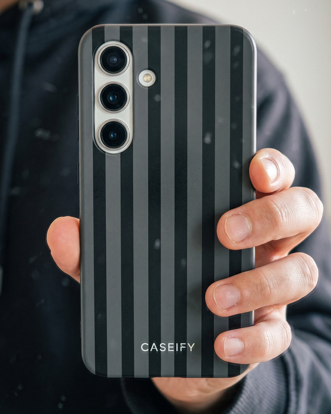 Black Striped Case for Samsung Galaxy S25 Plus