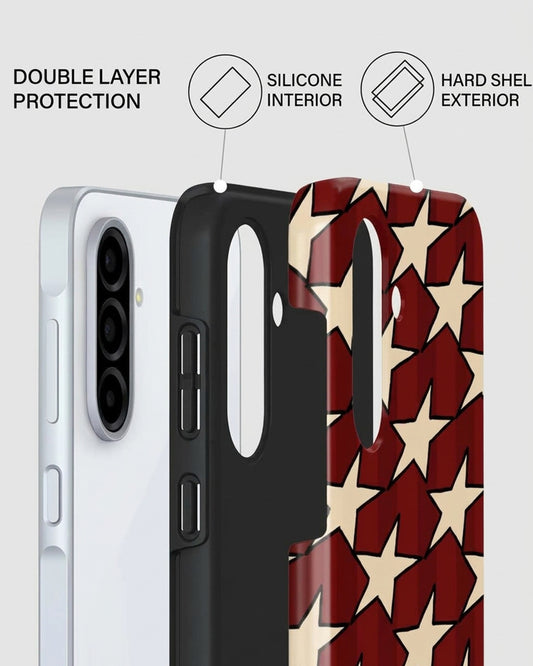 Galaxy A36 5G Maroon Star Case