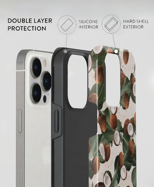 Coconut Print iPhone 14 Pro Case
