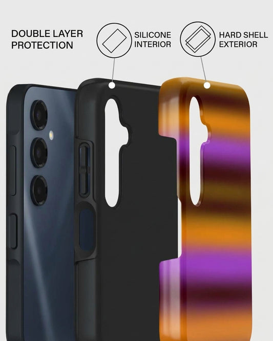 Sunset Striped Ombre Samsung Galaxy A16 Case