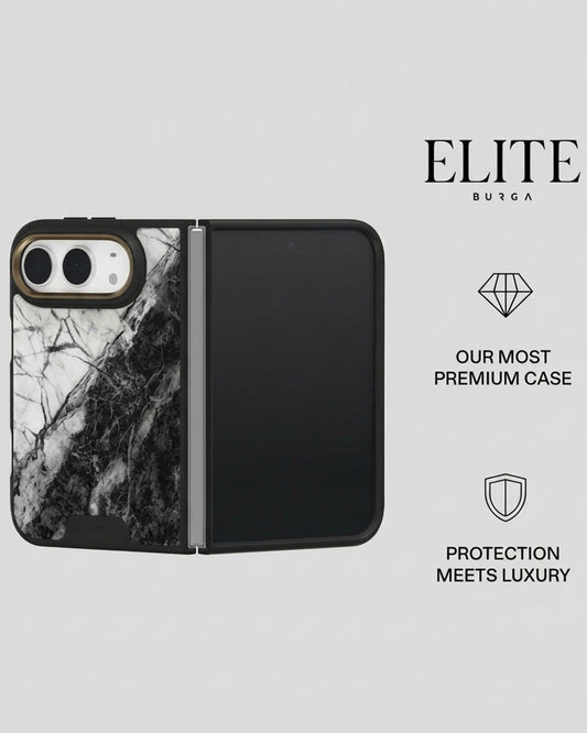 Black Marble iPhone Duo Case