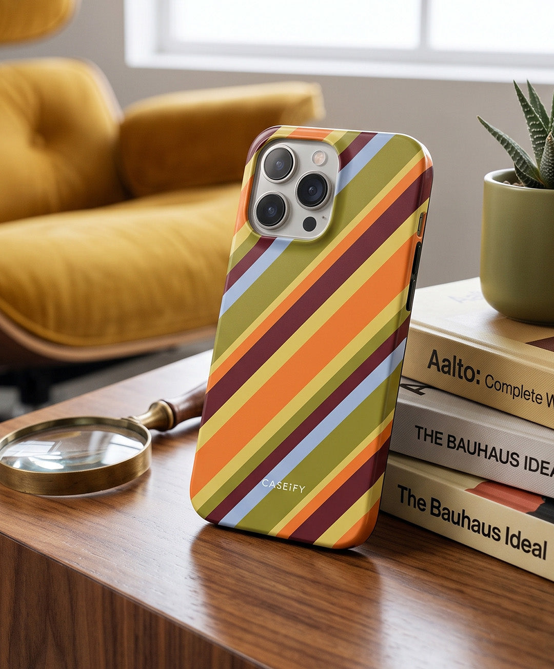 Retro Stripe iPhone 14 Pro Max Case