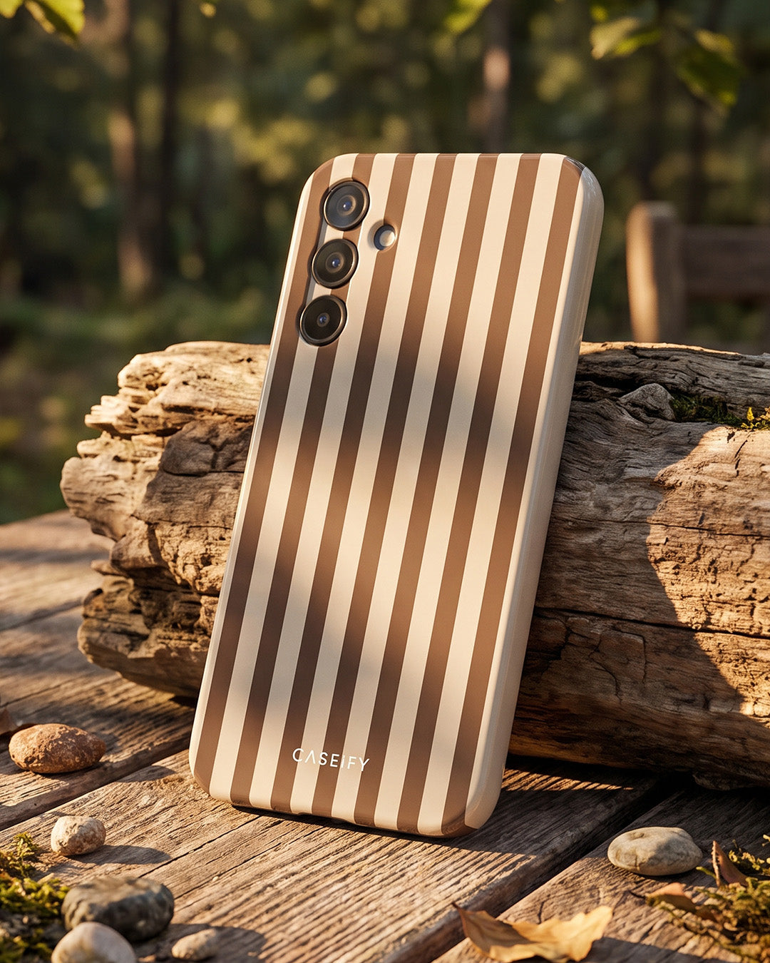 Brown Striped Samsung Galaxy A15 5G Case