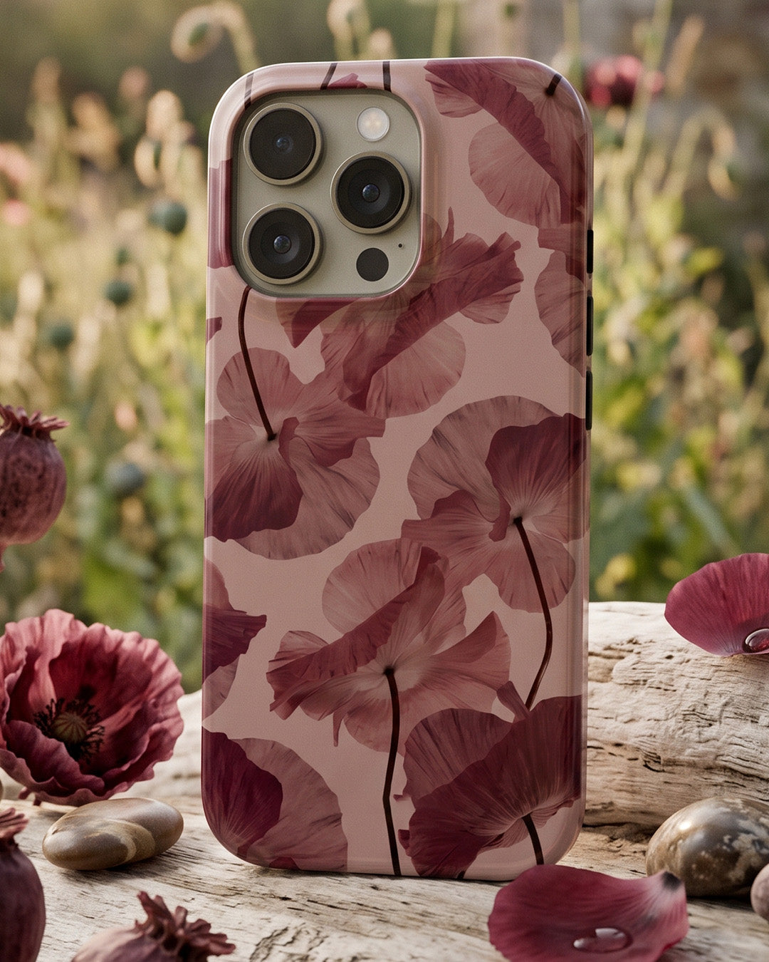 Blush Poppy iPhone 16 Pro Case