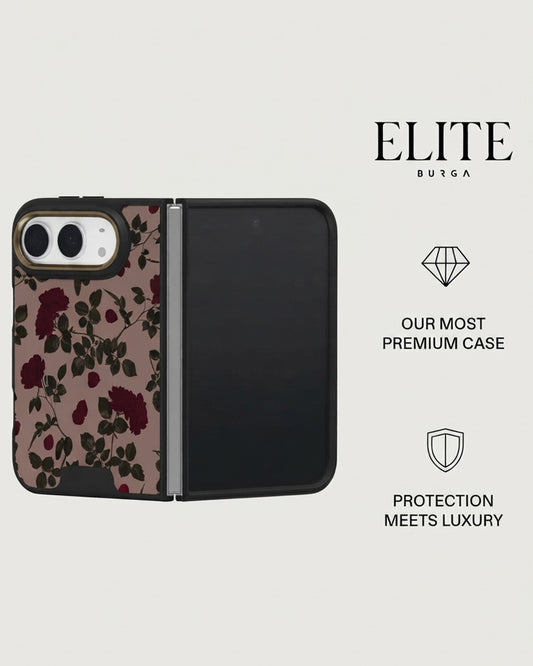 Mauve Rose Floral iPhone Duo Case