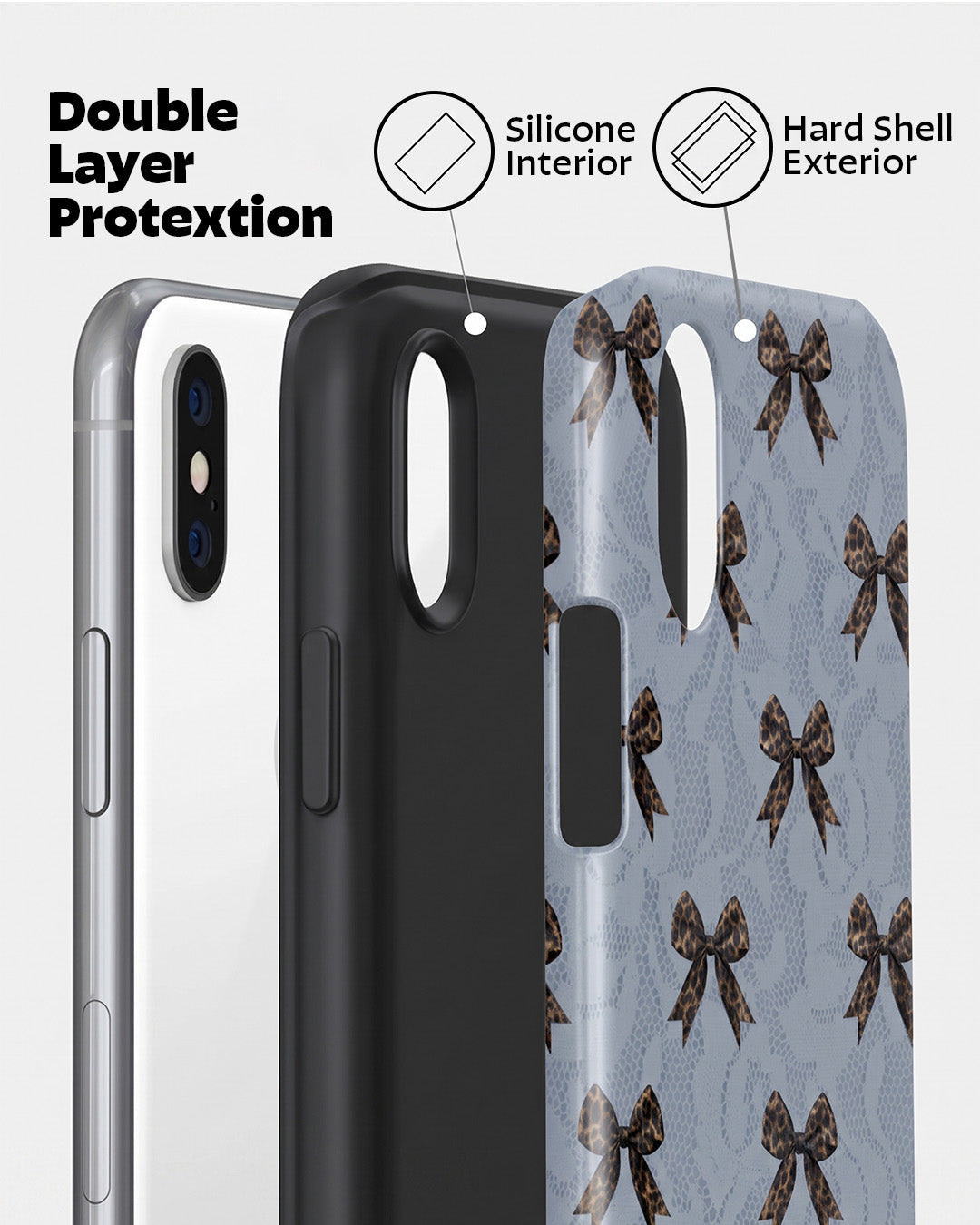 Burgundy Lace Print iPhone X Case