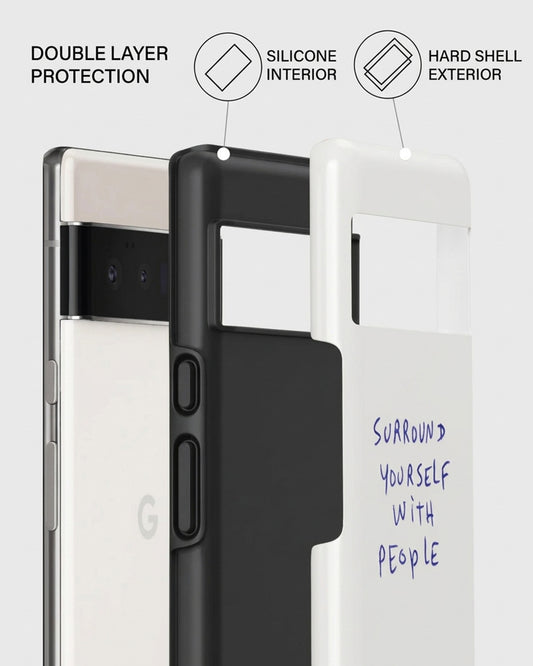 White Quote Pixel 6 Pro Case