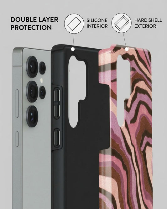 Pink Animal Print Case for Samsung Galaxy S25 Ultra