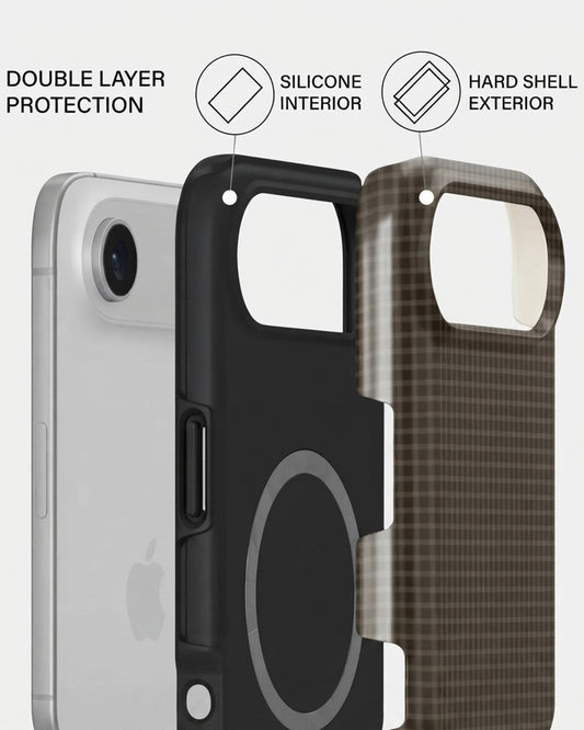 Brown Windowpane Plaid iPhone Air Case