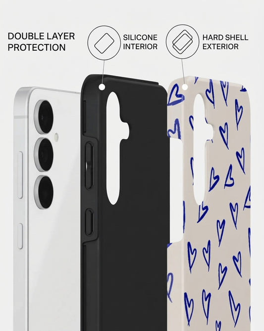 Blue Heart Case for Samsung Galaxy S25 FE