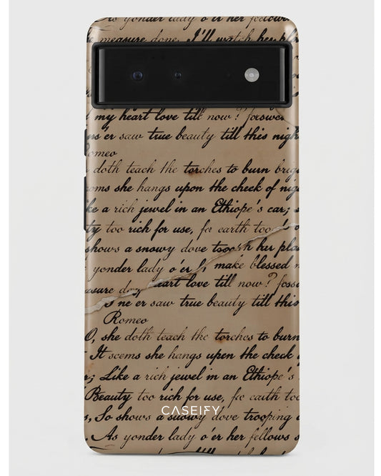 Vintage Script Pixel 6 Pro Case