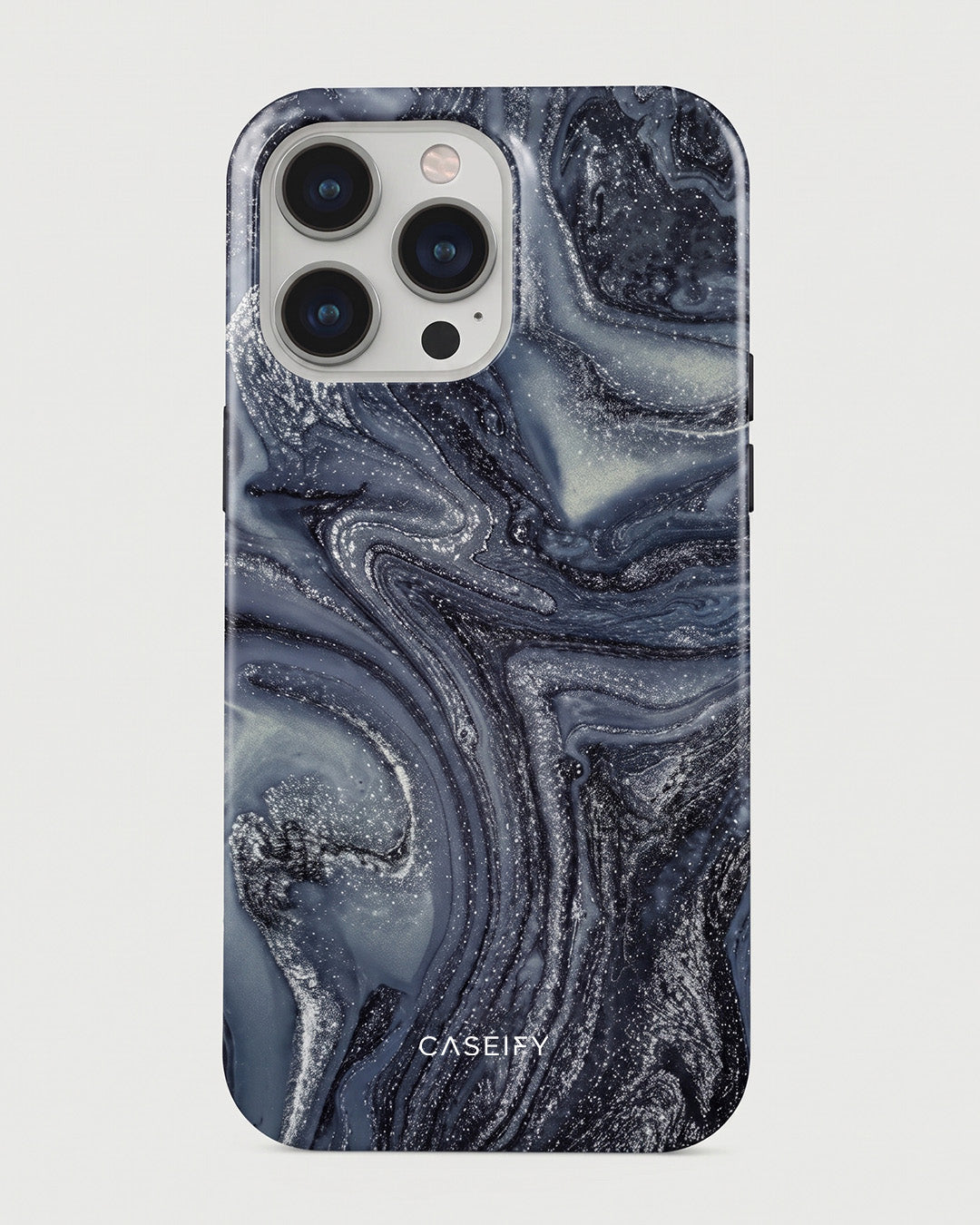 Midnight Glitter Marble iPhone 13 Pro Case