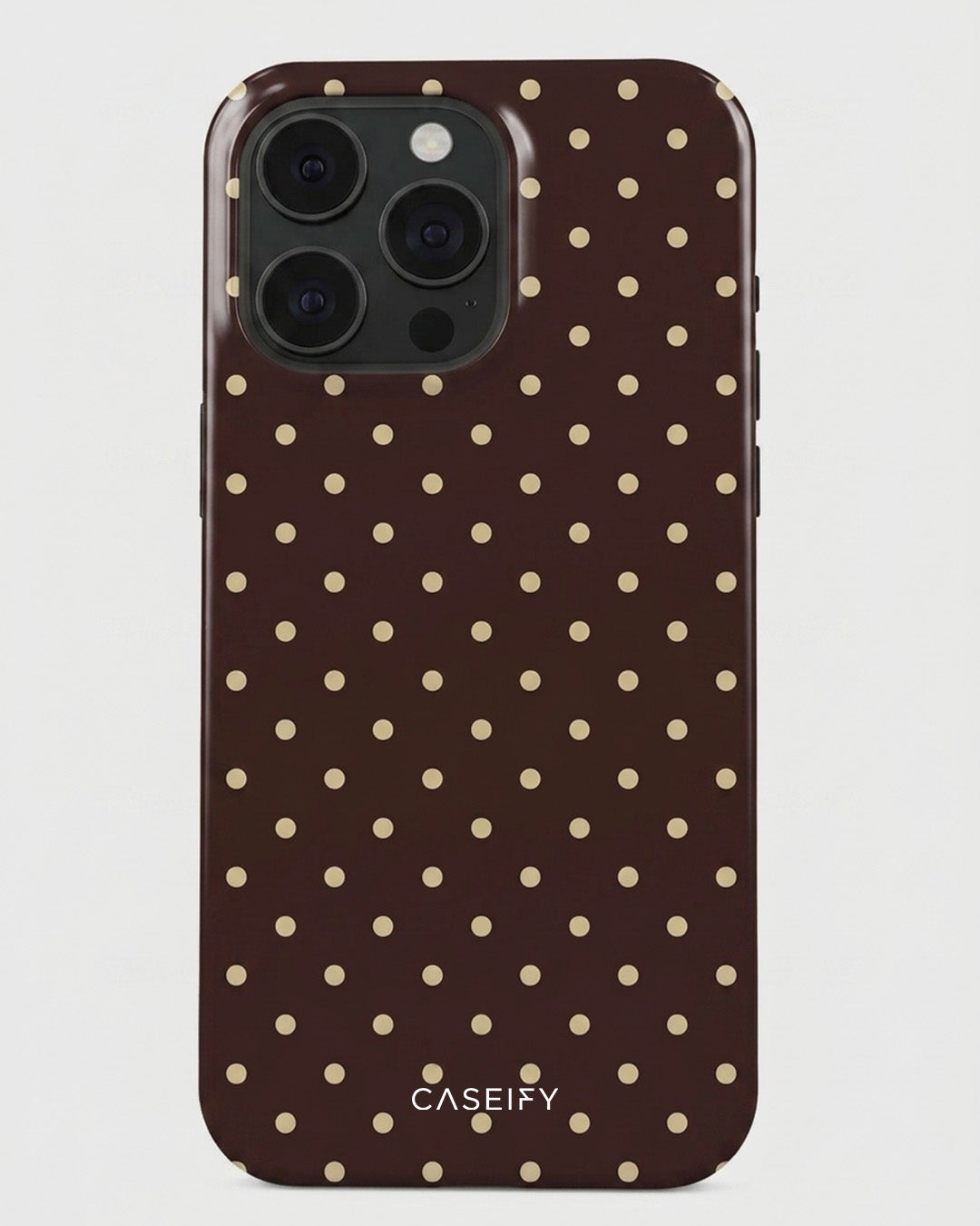 Chocolate Polka Dot iPhone 15 Pro Case