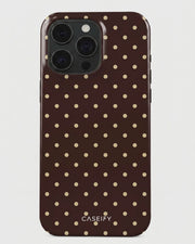 Chocolate Polka Dot iPhone 15 Pro Case