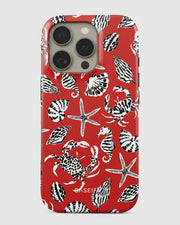Red Coastal Critters iPhone 16 Pro Max Case
