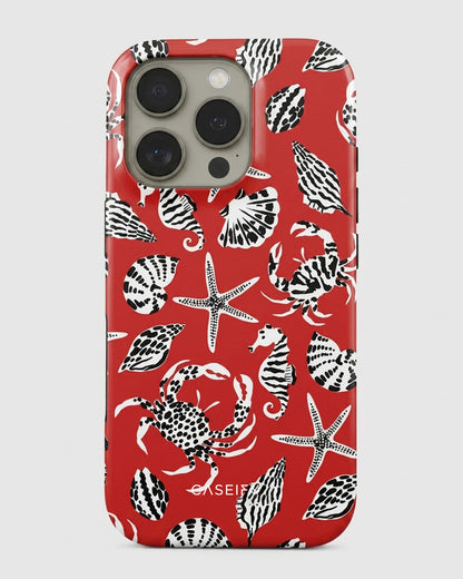 Red Coastal Critters iPhone 16 Pro Max Case