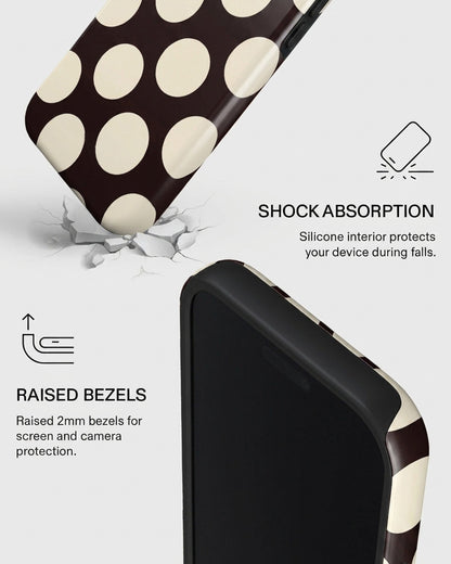 Cream Polka Dot iPhone 17 Pro Case