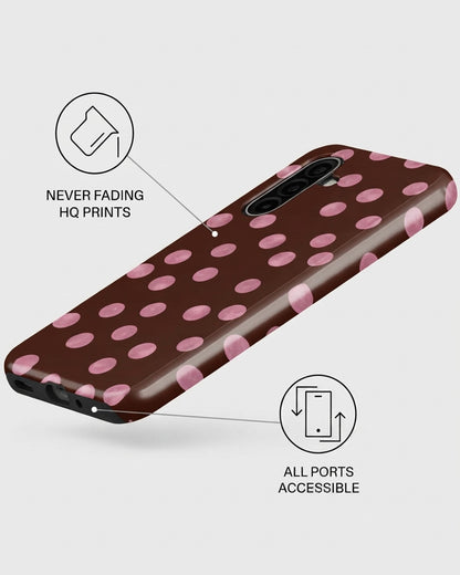 Galaxy A17 Brown Dot Case