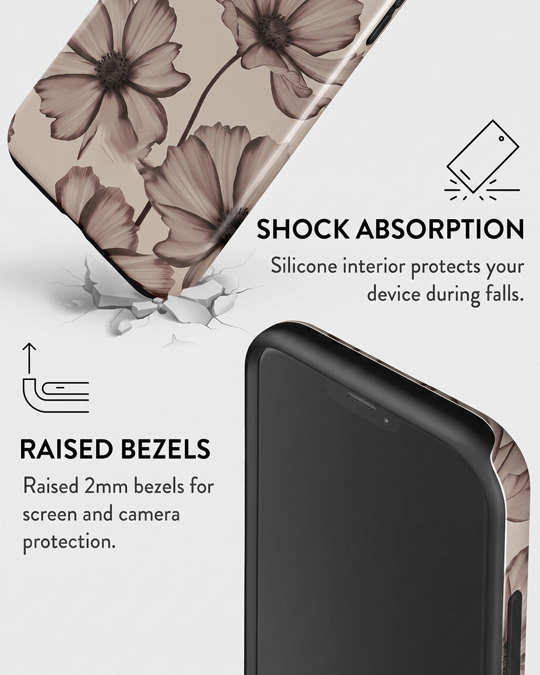 Blush Cosmos Floral iPhone 12 Pro Case