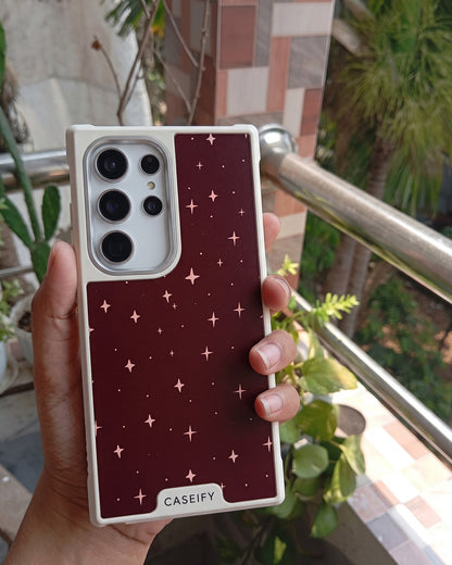Galaxy S24 Maroon Star Case