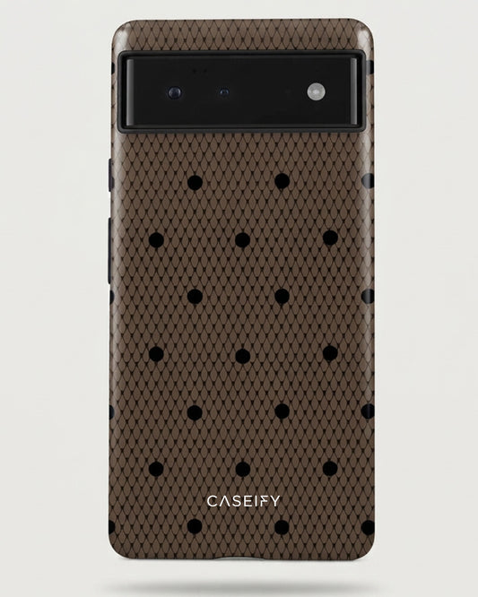 Brown Dotted Pixel 6 Pro Case