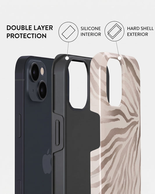 Rose Gold Zebra Print iPhone 13 mini Case