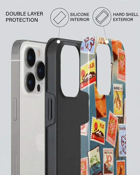 Island Postage Stamps iPhone 14 Pro Max Case