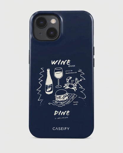 Wine & Dine Sketch iPhone 15 Plus Case