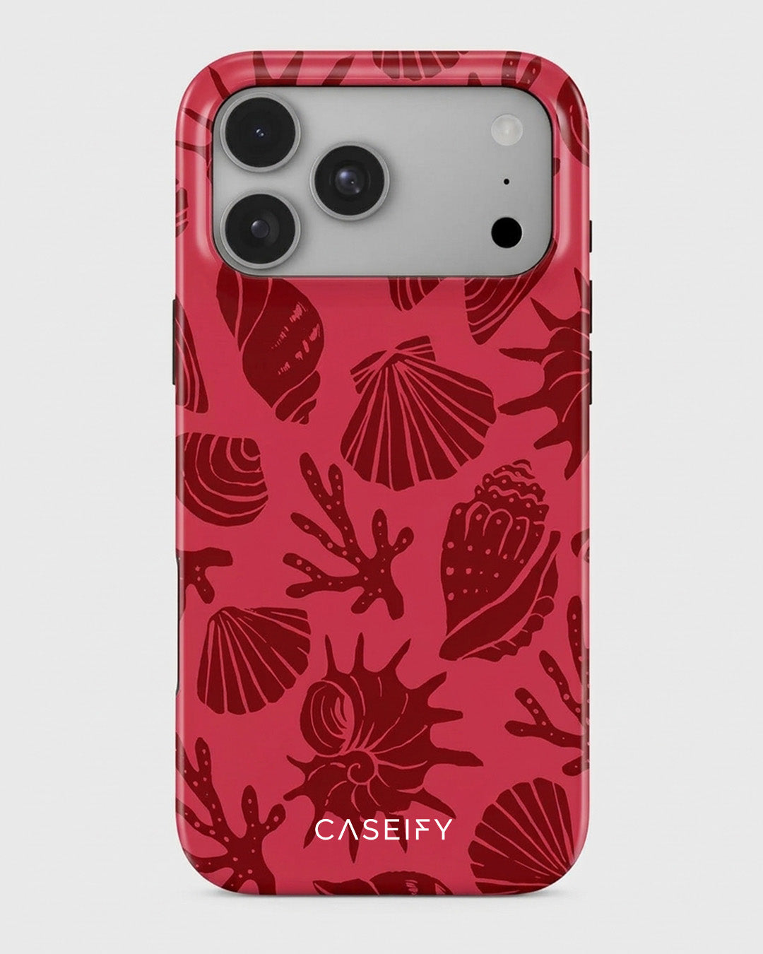 Red Coastal Shell iPhone 18 Pro Case