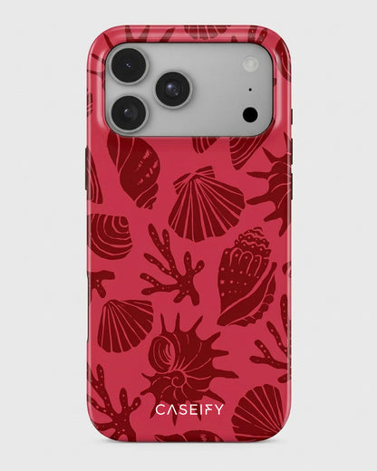 Red Coastal Shell iPhone 18 Pro Case