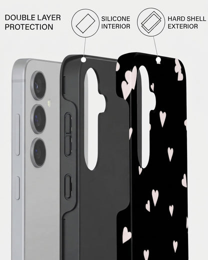 Galaxy S24 Plus Black Heart Case