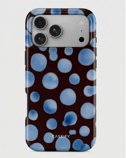 Blue Polka Dot iPhone 17 Pro Max Case