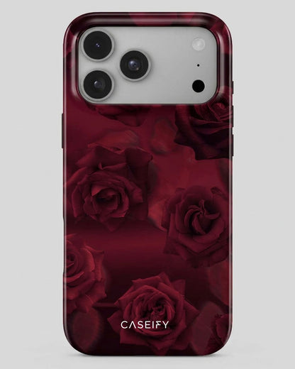 Dark Red Rose iPhone 18 Pro Max Case