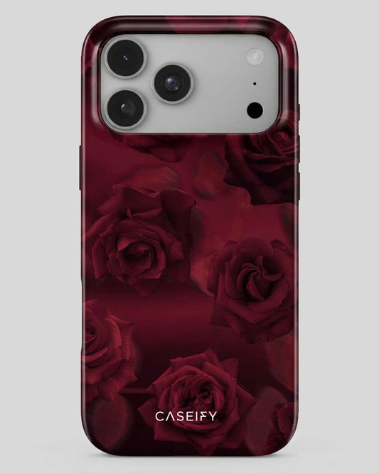 Dark Red Rose iPhone 18 Pro Max Case