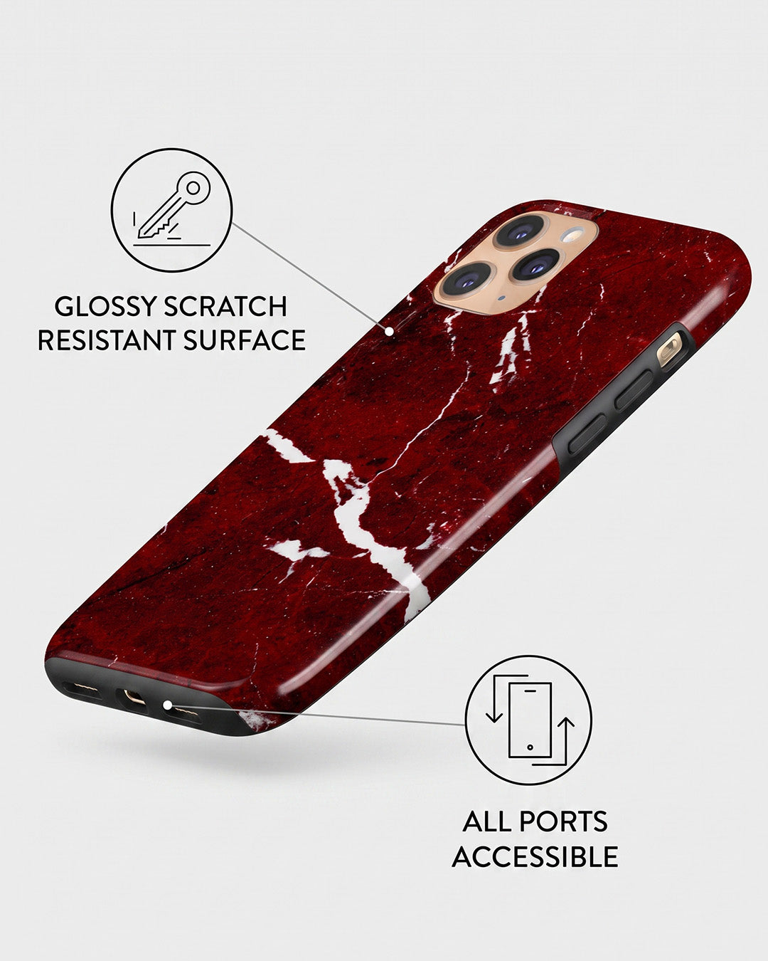 Red Marble iPhone 11 Pro Max Case