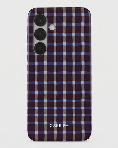 Plaid Check Case for Samsung Galaxy S25