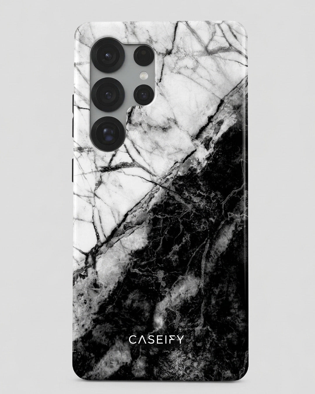 Black White Marble Case for Samsung Galaxy S25 Ultra